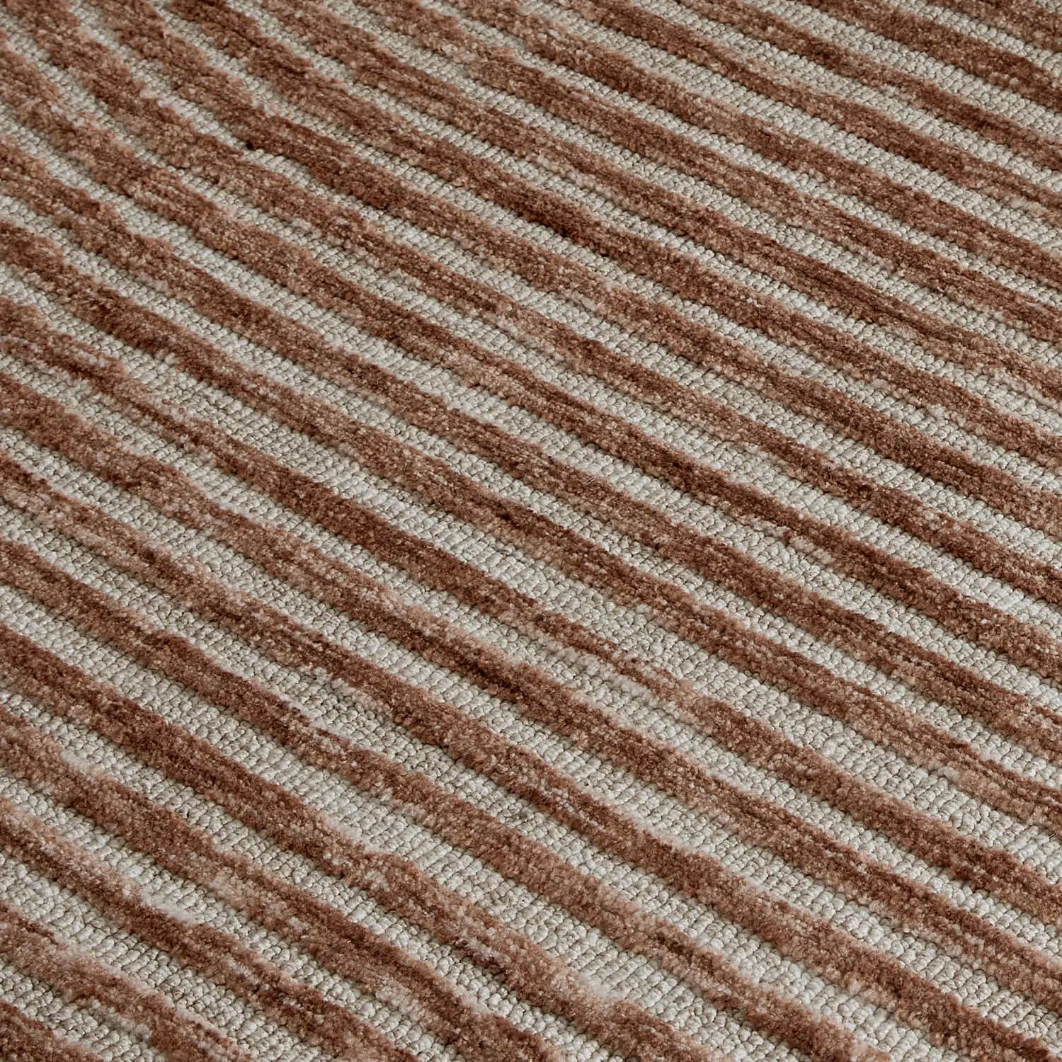 Vista Abstract Zen Floor Rug Rust - DecoRug