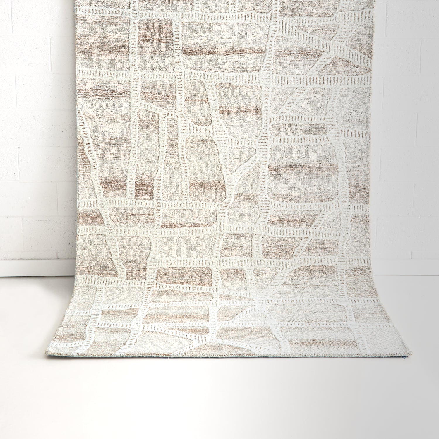 Wattle Ivory Beige Floor Rug THERUG