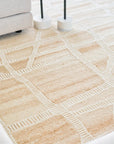 Wattle Ivory Beige Wool Rug THERUG