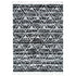 Zellige Diamond Patterned Black White Rug DecoRug