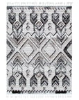 Zellige Tribal White Grey Multi Rug DecoRug