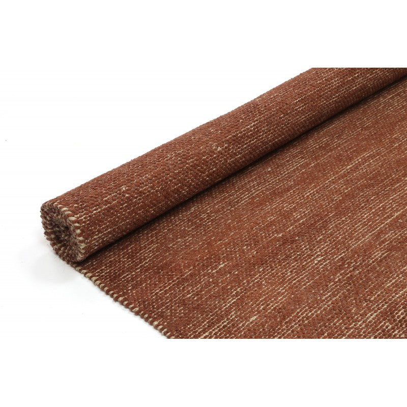 Pemba Cotton Chenille Terracotta Rug LTB2B