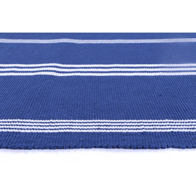 Roger Navy Cotton Mat - Rug LTB2B