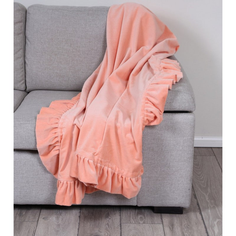 RuffleThrow Peach 125x150cm LTB2B