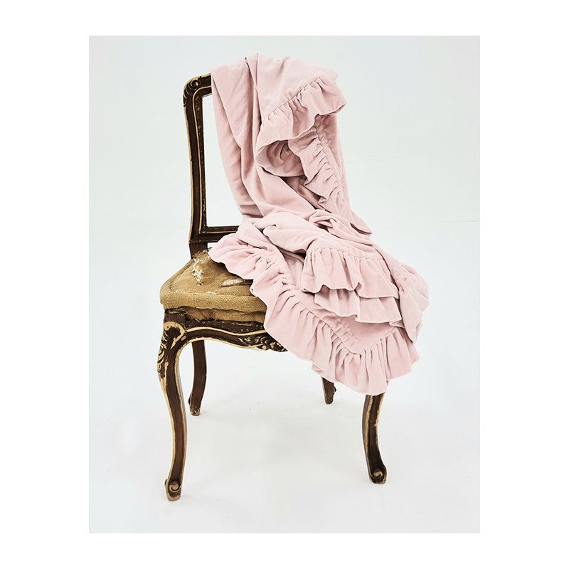 Ruffle Throw Musk 125x150cm LTB2B