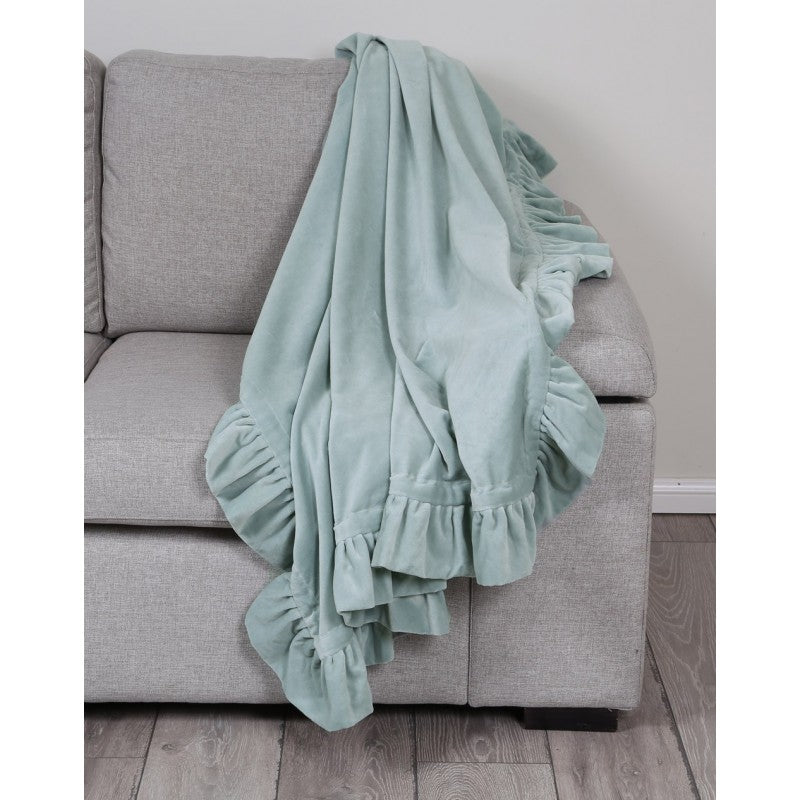 Ruffle Throw Sage 125x150cm LTB2B