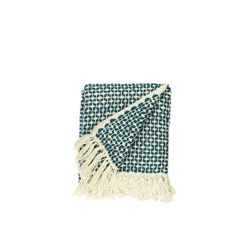 Heidi Knit Throw Teale Blue 125cm x 150cm LTB2B