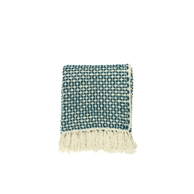 Heidi Knit Throw Teale Blue 125cm x 150cm LTB2B