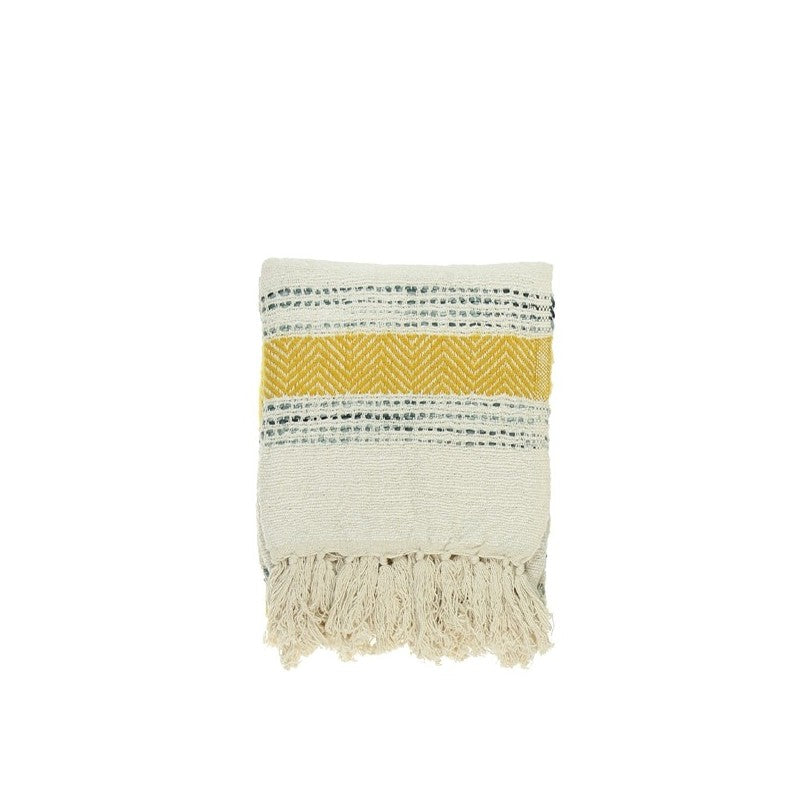 Gretel Throw Mustard 125cm x 150cm LTB2B