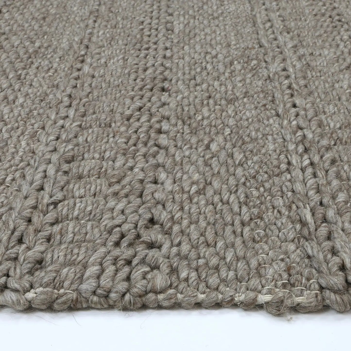 Anatori Mocha Wool & Textured Rug decorugonline
