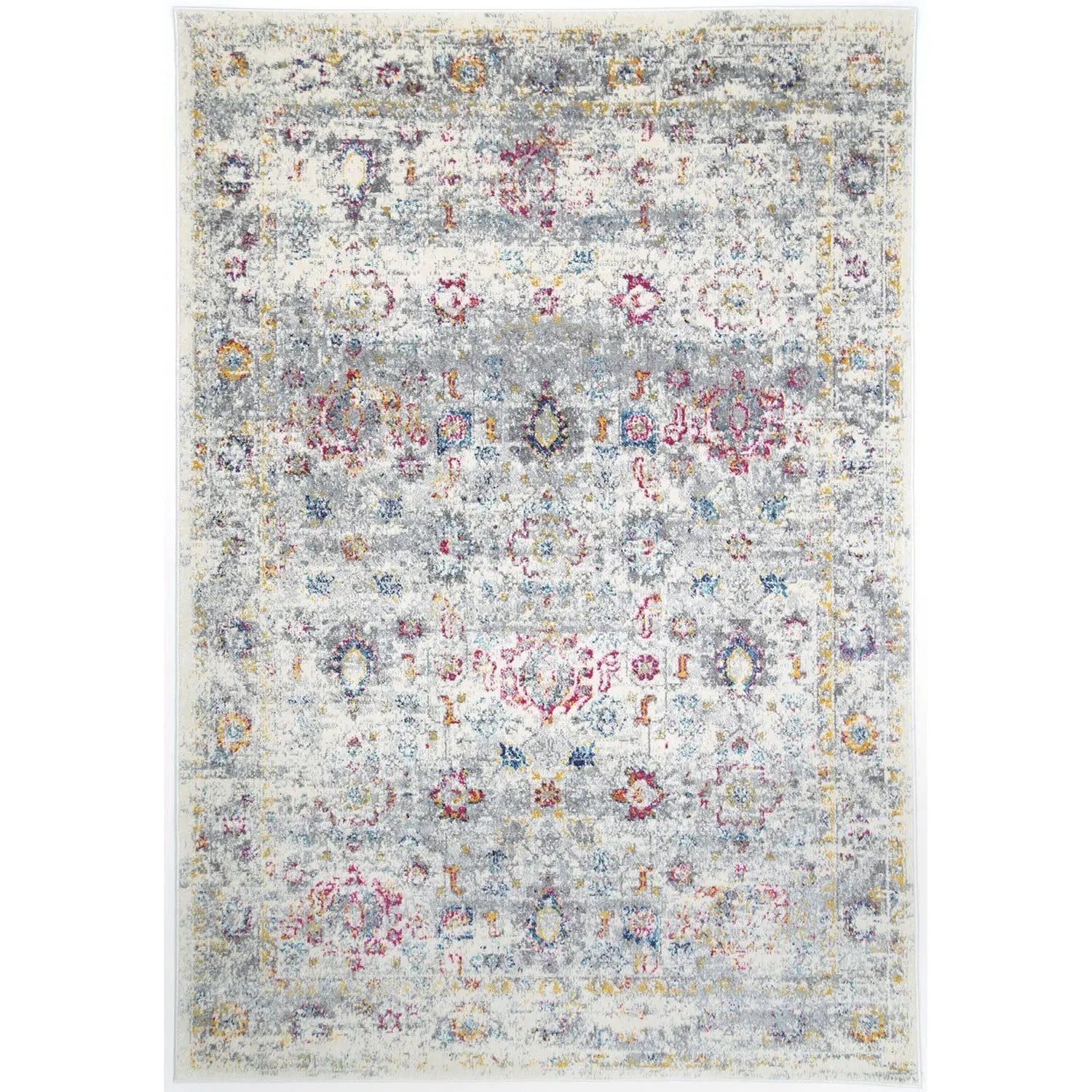 Delicate Multi Grey Traditional Rug Brand Ventures