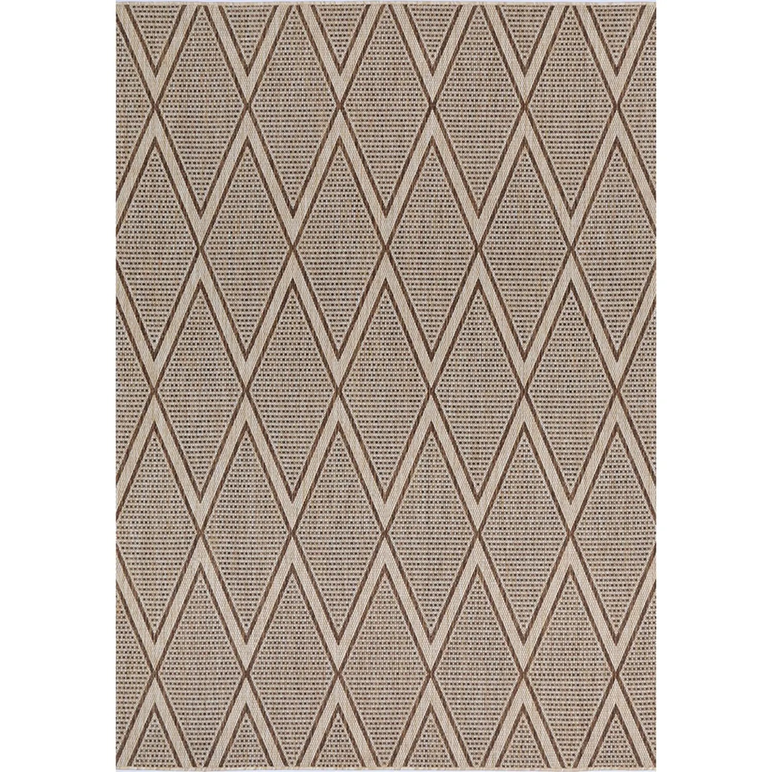 Elements Herringbone Cream Diamond Non-Slip Rug | Moroccan Rugs – DecoRug