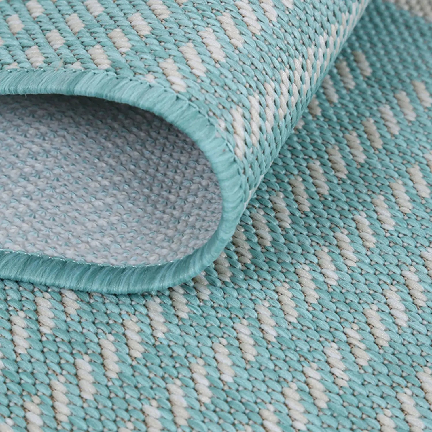 Elements Indoor/Outdoor Turquoise Stone Rug – DecoRug