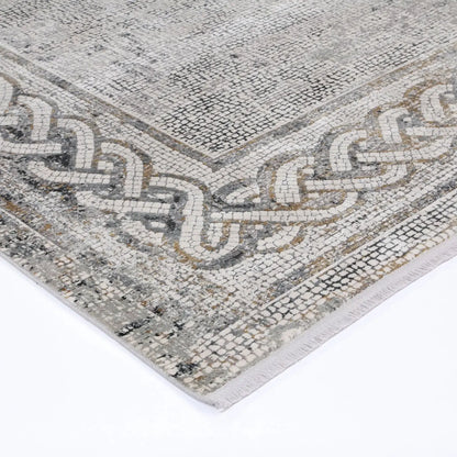 Giorgio Grey & Anthracite Mosaic Rug DecoRug