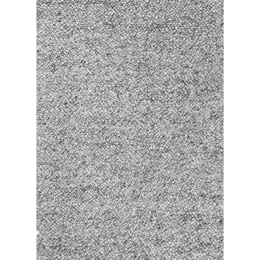 Hampshire Silver Plain Wool Rug DecoRug