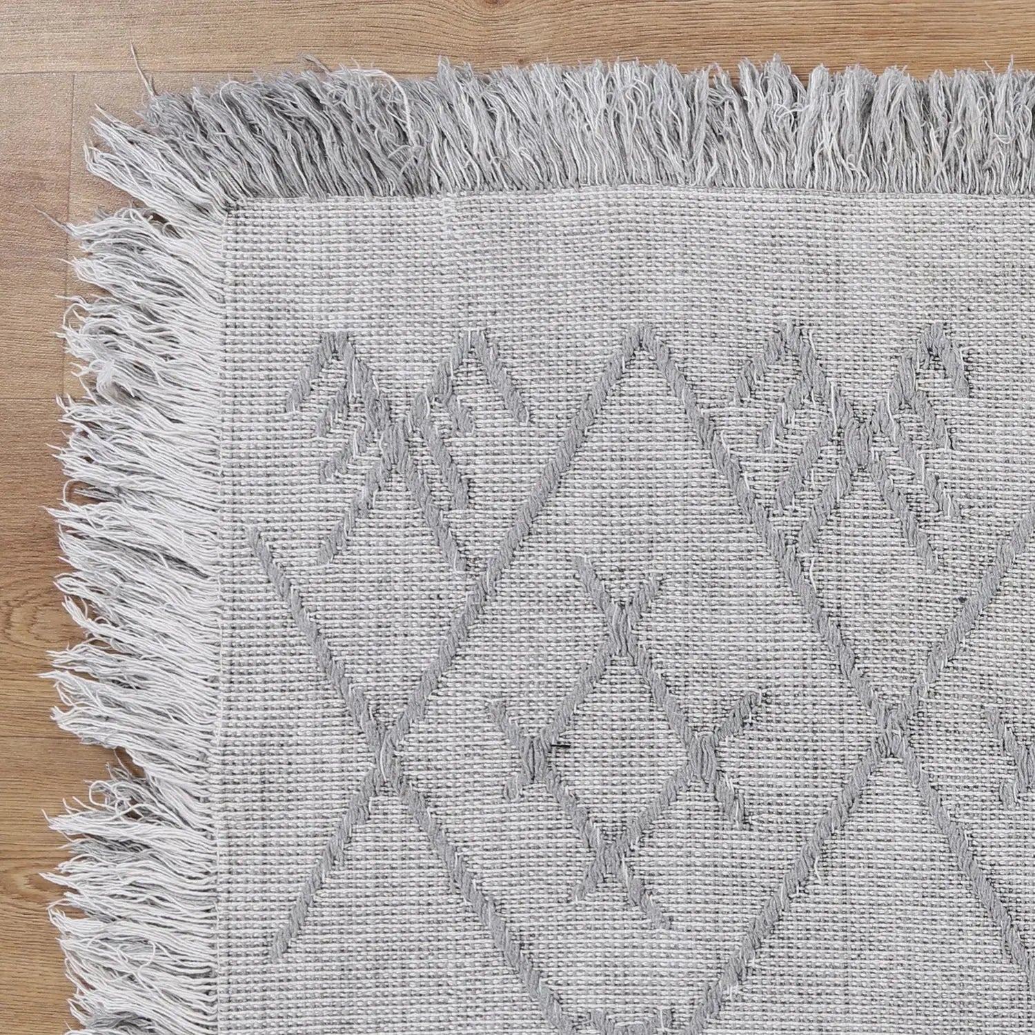 Haryana Moroccan Grey Stonewashed Rug empty1