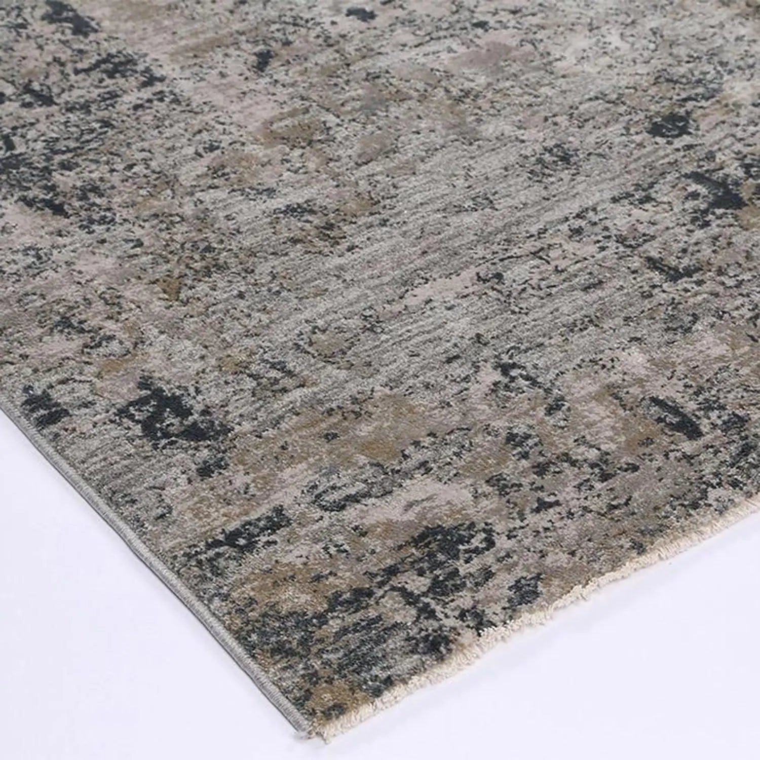 Roosevelt Dark Grey Abstract Rug decorugonline