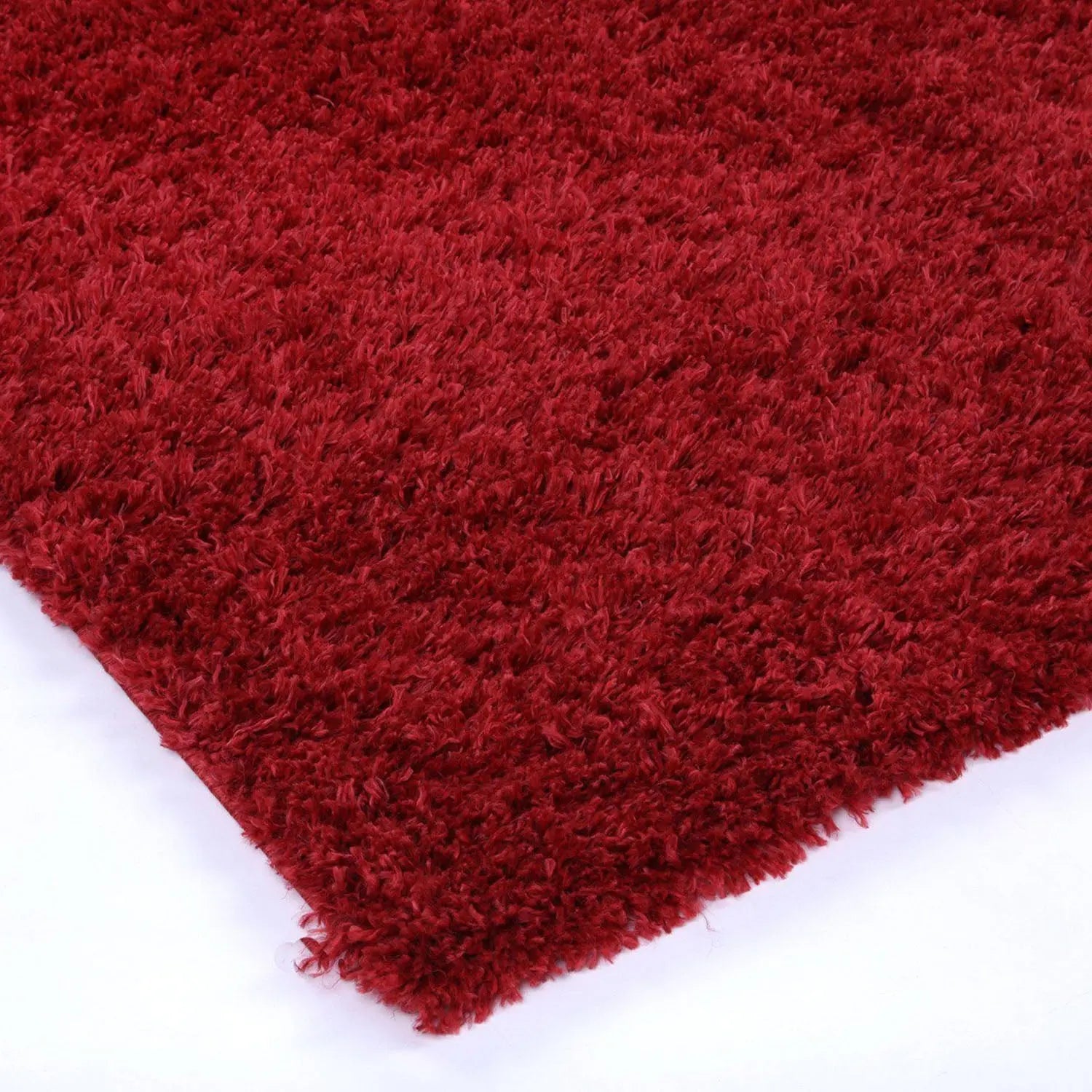 Stratus Plain Red Shag Rug Decorug