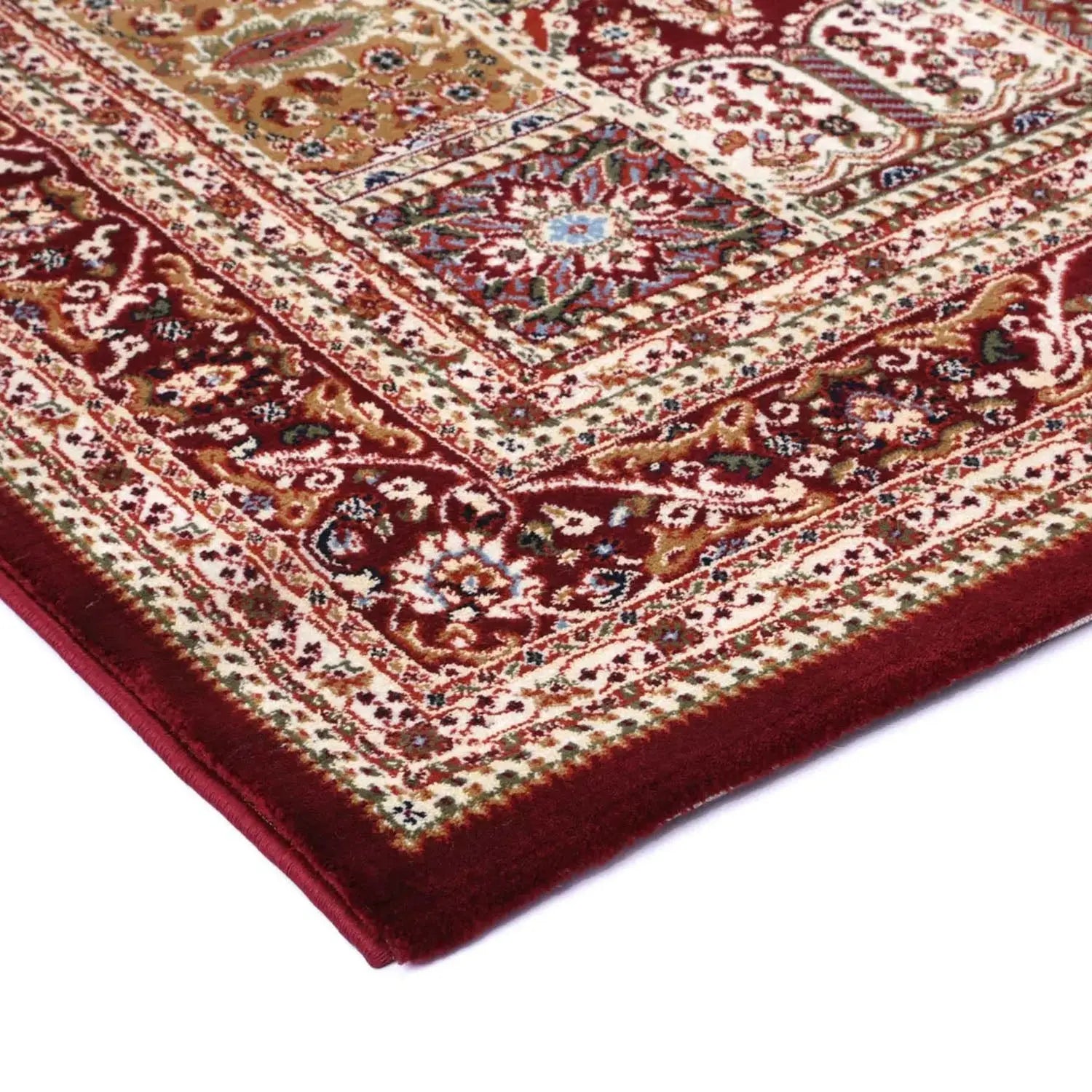 Suzani Red Medallion Traditional Rug | DecoRug