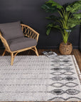 Zellige Grey Patterned Rug decorugonline