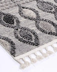 Zellige Grey Patterned Rug decorugonline